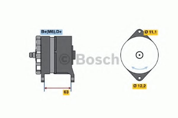 BOSCH 0 120 489 106 Alternator